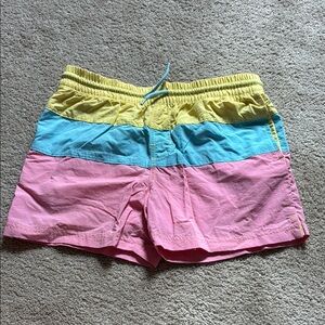 The Beaufort Bonnet Company Kids Swim Trunks - Yellow, Blue, Pink